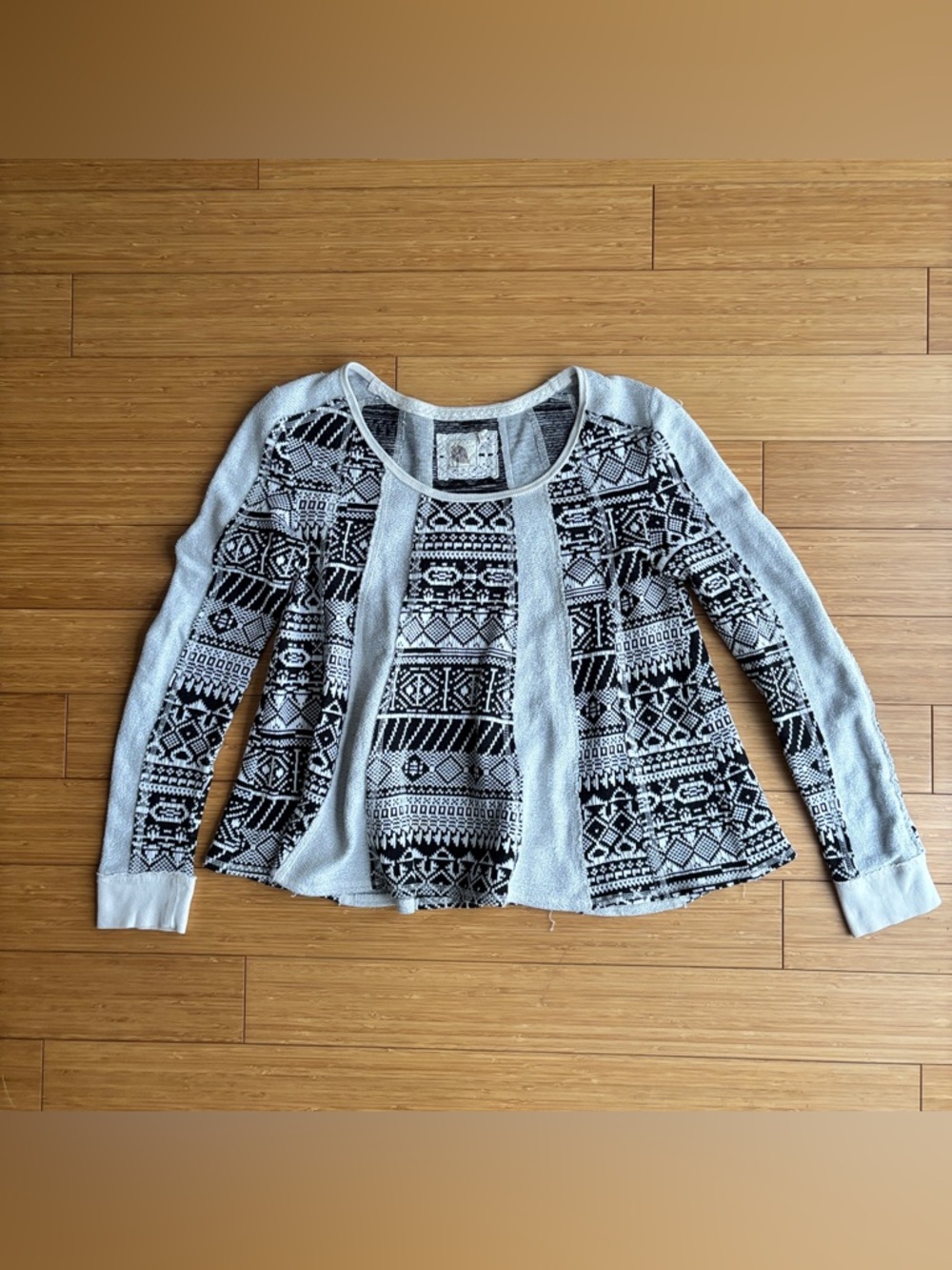 Lilka Anthropologie mixed knit sweater